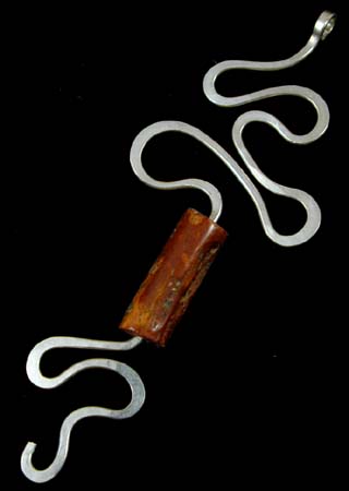 Jasper Bead Silver Pendant