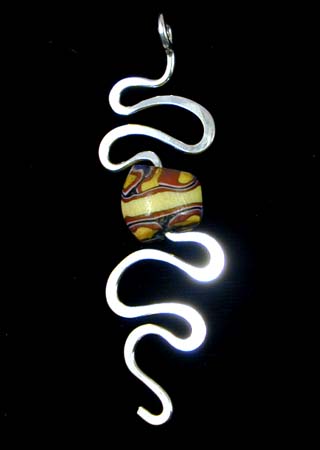 Millipore Bead Silver Pendant